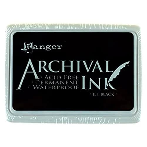 Ranger AIP-31468 Archival Ink Pad, Jet Black | Fade & Water Resistant, 2.75x4 Inches thumbnail 1