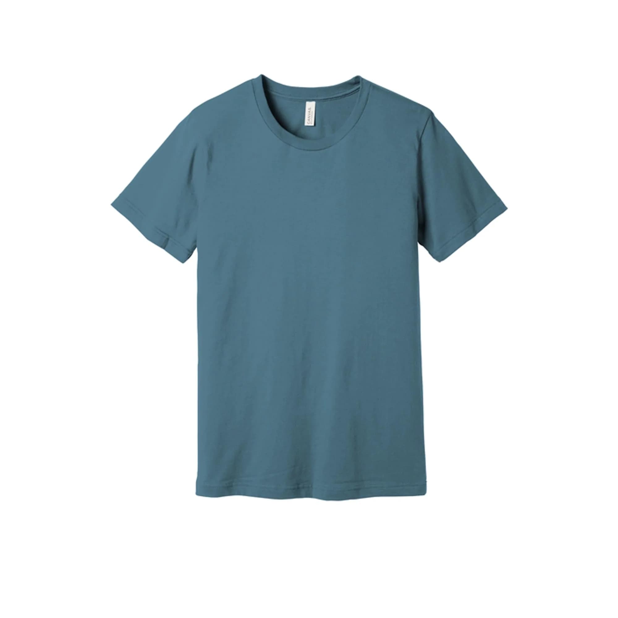 BELLA+CANVAS Unisex Jersey Short-Sleeve T-Shirt Steel Blue XL | Breathable Cotton for Indian Climate — Steel Blue