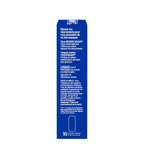 Band-Aid Flexible Fabric Adhesive Bandages Extra Large 10 Pack | Comfort & Flexibility for Minor Wounds thumbnail 8