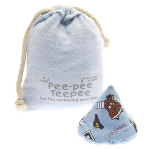 Beba Bean Pee Pee Teepee for Baby Boys - Set of 5 Covers | Reusable Cotton Diaper Changing Shields thumbnail 3