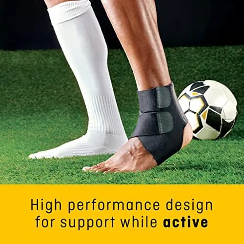 Futuro Performance Ankle Support Brace with Adjustable Straps & Breathable Fabric | Black thumbnail 3