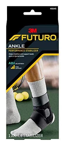 Futuro Sport Deluxe Black Ankle Stabilizer with Hook and Loop Strap, 0.11 kg (0.227 lb) | Professional Healthcare thumbnail 1