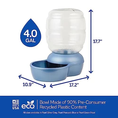 Petmate Replendish Gravity Waterer for Cats and Dogs 4 Gallons | BPA-Free, Made in USA, Easy Refill thumbnail 3