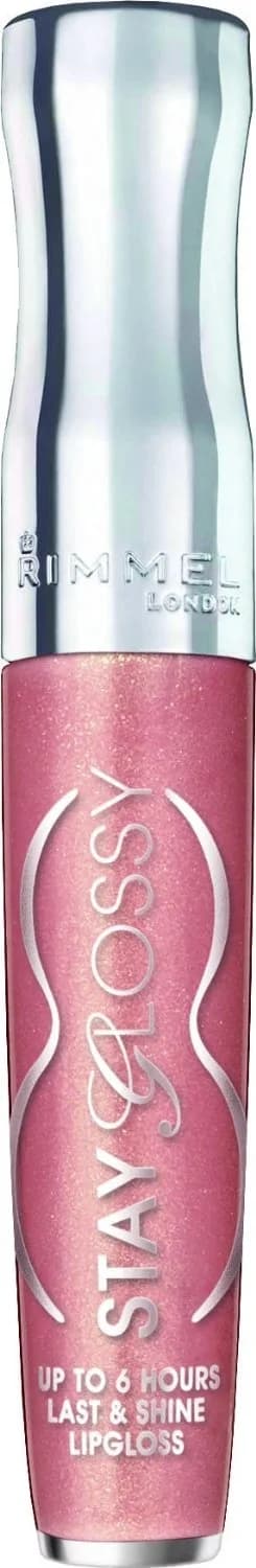 Rimmel Stay Glossy Lip Gloss 120 Non-Stop Glamour 5ml (0.18 Fl Oz) | Long-Lasting Shine — 120 Non-Stop Glamour
