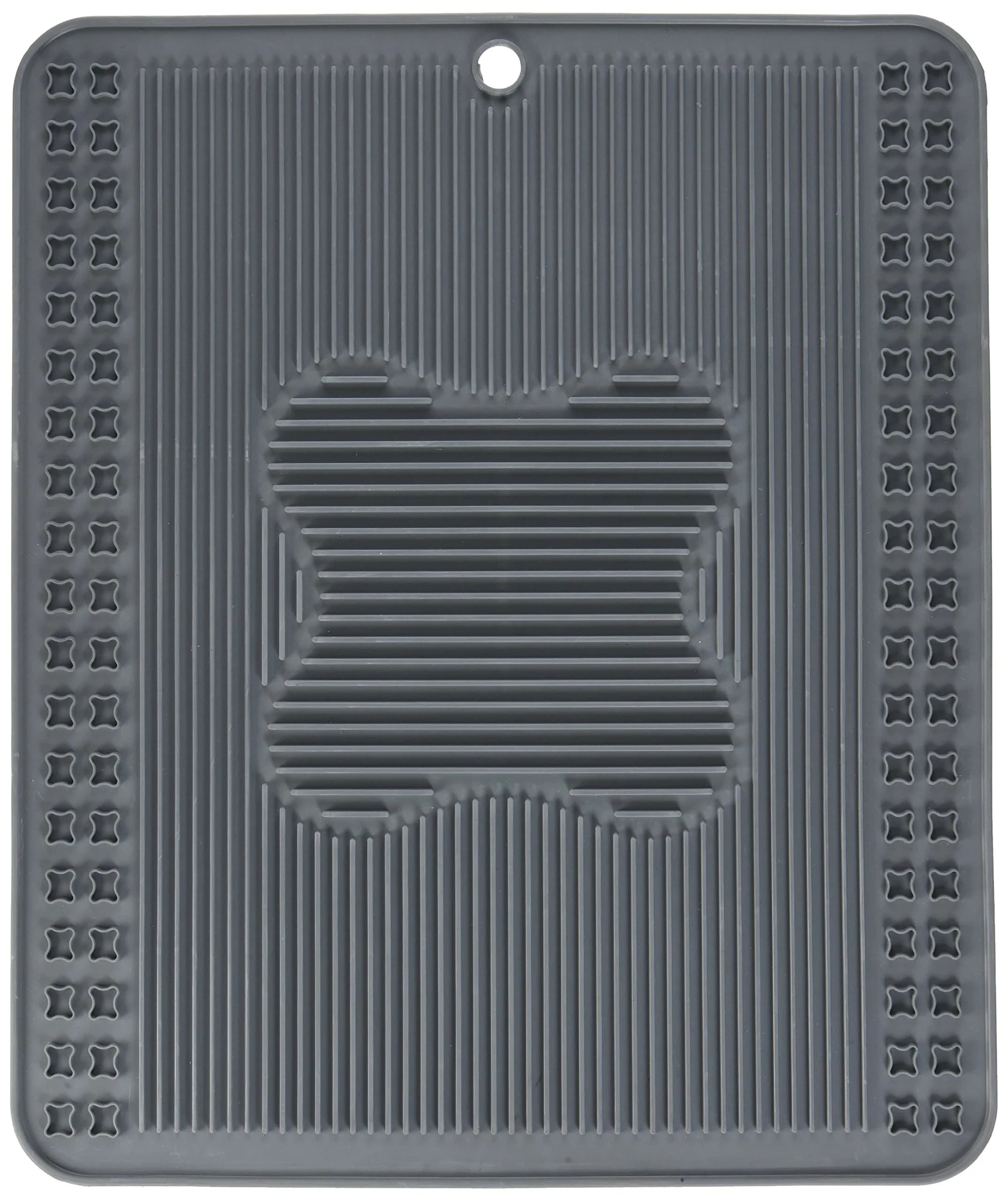 Catit Litter Pan Mat Gray 34cm (13.3in) | Catches Litter, Protects Floors — Gray