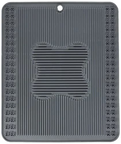 Catit Litter Pan Mat Gray 34cm (13.3in) | Catches Litter, Protects Floors thumbnail 1
