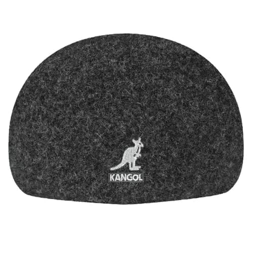 Kangol Seamless Wool 507 Flat Cap Dark Flannel | Classic Men’s Newsboy Cap for Autumn/Winter thumbnail 7