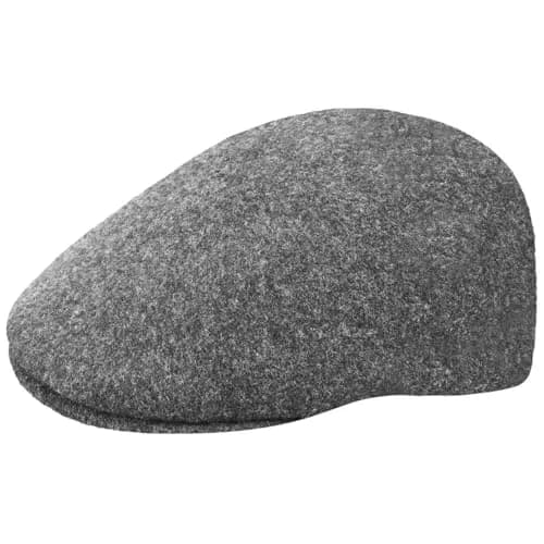 Kangol Seamless Wool 507 Flat Cap Dark Flannel | Classic Men’s Newsboy Cap for Autumn/Winter thumbnail 3