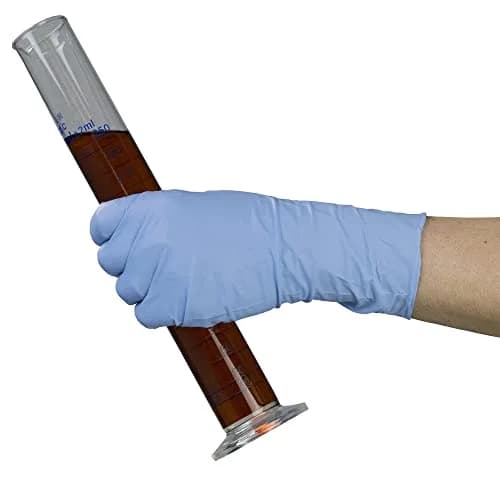 GLOVEPLUS HD Medical Blue Nitrile Gloves 8 mil, 12" Long | Powder-Free, Textured, Latex-Free, Extra Large thumbnail 4