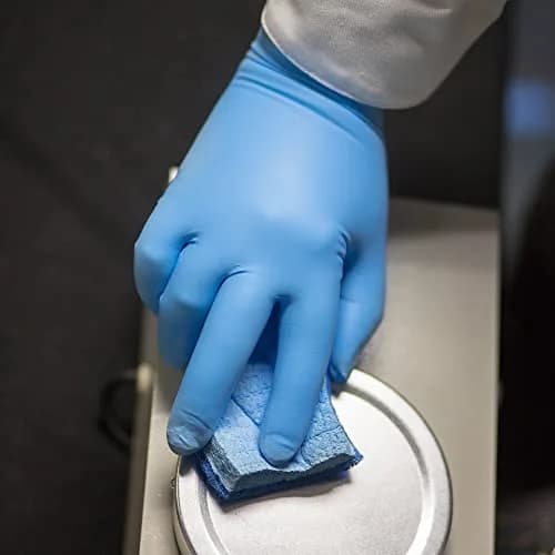 GLOVEPLUS HD Medical Blue Nitrile Gloves 8 mil, 12" Long | Powder-Free, Textured, Latex-Free, Extra Large thumbnail 7