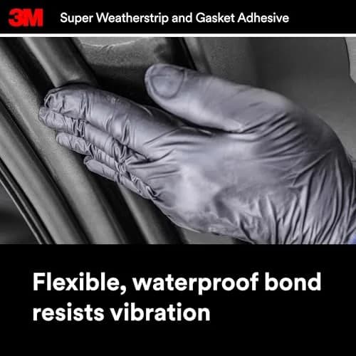 3M Super Weatherstrip and Gasket Adhesive 2 fl oz Tube | Waterproof Rubber Bonding thumbnail 6