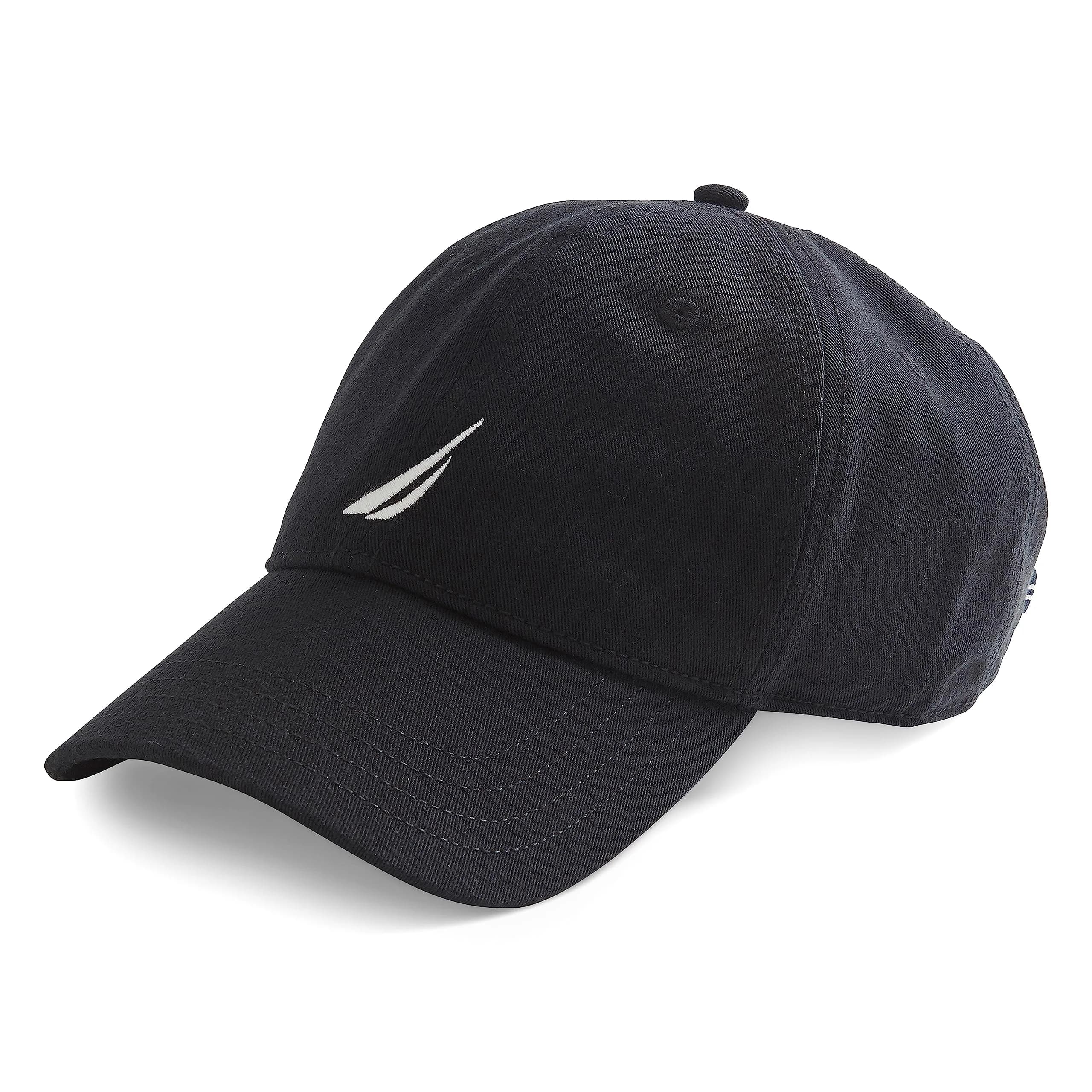 Nautica Classic Logo Adjustable Baseball Cap Hat True Black | Breathable Cotton-Twill for All-Day Comfort - main product image
