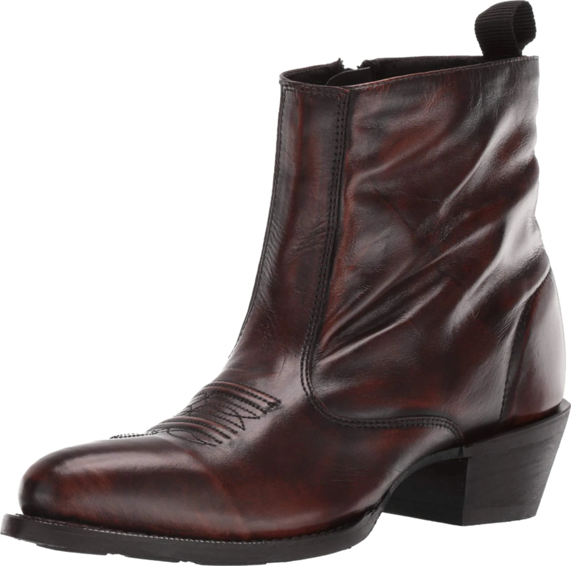 Laredo Fletcher Pointed Toe Pull On Casual Boots Ankle - Brown - Size 9 D | Classic Western Style with Leather & Orthotic Support