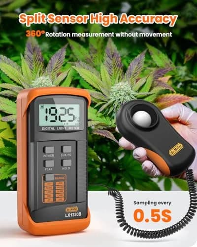 Dr.meter LX1330B Digital Illuminance Light Meter 200,000 Lux | High Precision Fast Response thumbnail 2