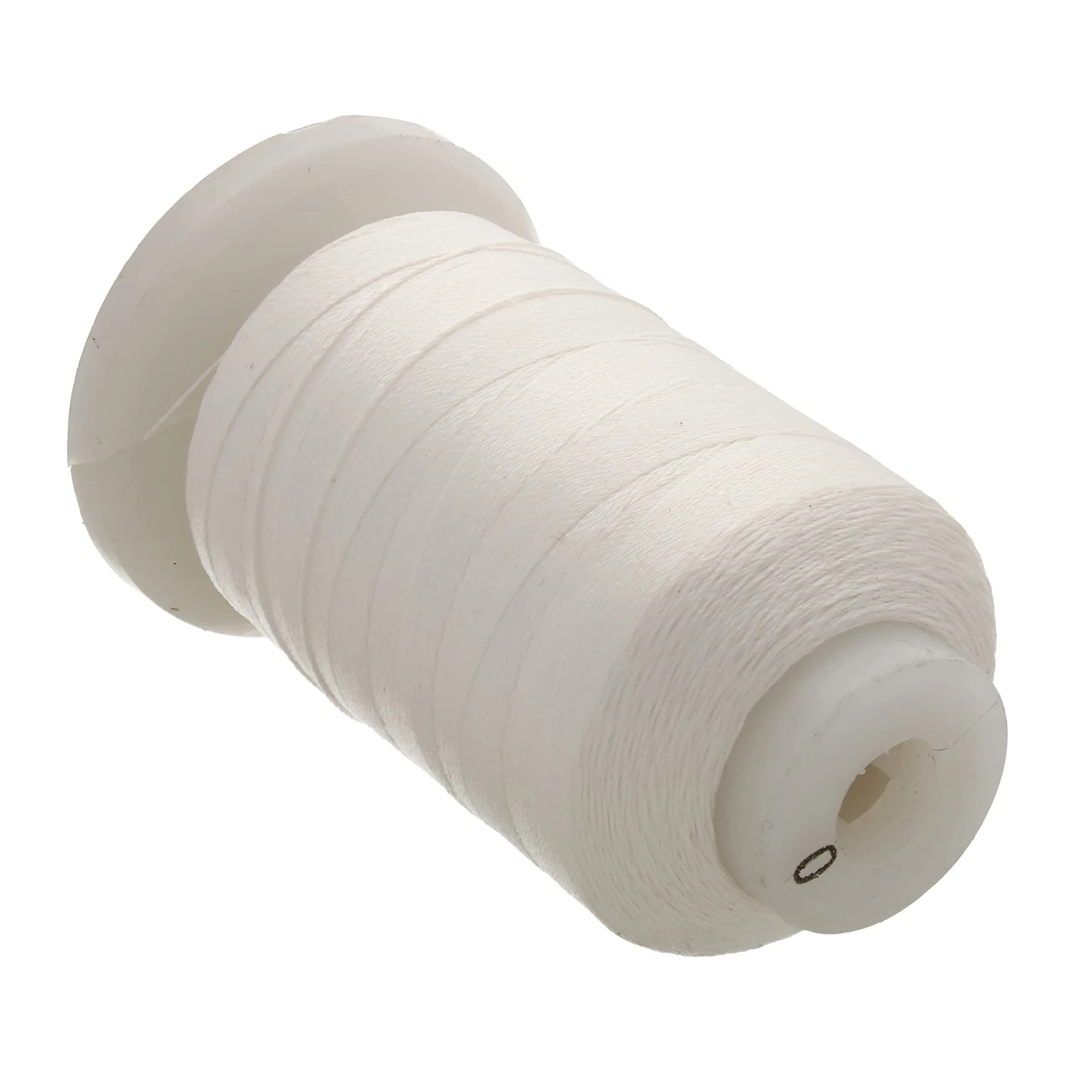 The Beadsmith Pure Silk Cord White Size F 0.348 mm (0.0137") 420 ft | Luxury Jewelry Stringing — White / 0