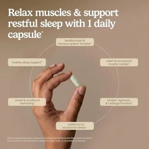 Terry Naturally BioActive Magnesium Glycinate 550mg | Supports Sleep & Stress, 120 Vegan Capsules thumbnail 4