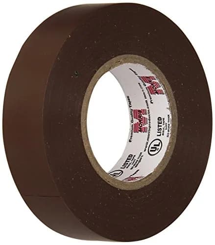 Morris Vinyl Electrical Tape 3/4 inch x 66 ft | 7 Mil PVC Brown, UL Listed, Weather Resistant thumbnail 1
