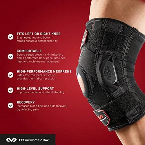 McDavid PSII Bi-Lateral Geared Polycentric Hinged Knee Brace Support Small | Medical Grade Support thumbnail 6