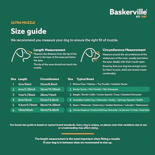 Baskerville ULTRA Dog Muzzle Size 2 | Humane Fit for Small & Medium Dogs thumbnail 5
