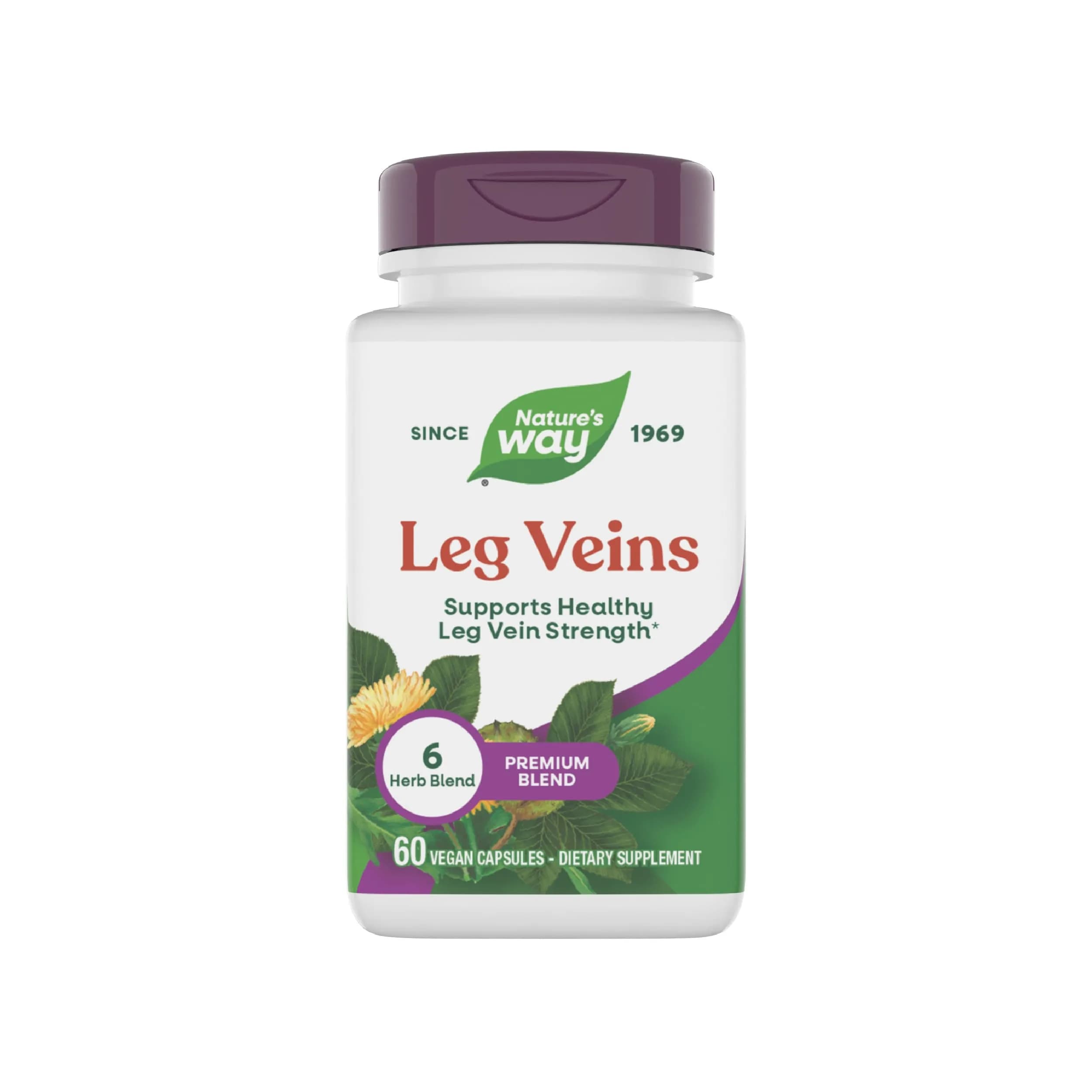 Nature's Way Leg Veins Vegan Capsules 60 Count | Supports Healthy Leg Vein Strength