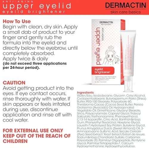 Dermactin Upper Eyelid Cream 29.6ml (1 oz) | Firms & Tones Sagging Skin thumbnail 4