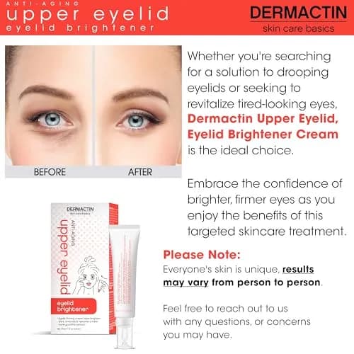Dermactin Upper Eyelid Cream 29.6ml (1 oz) | Firms & Tones Sagging Skin thumbnail 3