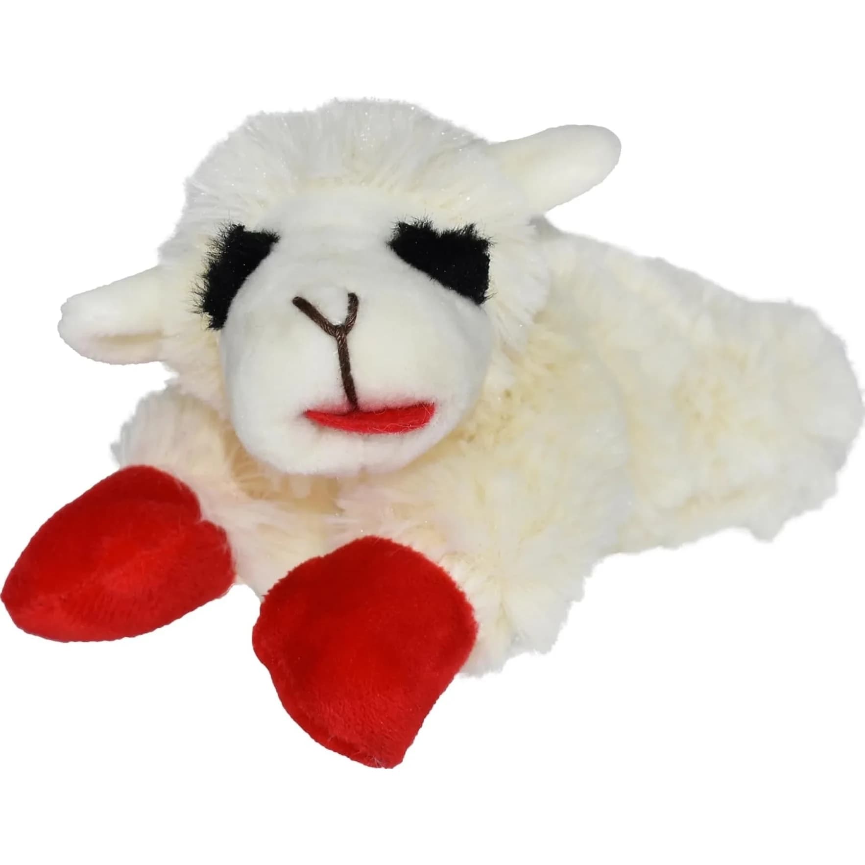 Multipet Lamb Chop Dog Plush Toy 15.24 cm (6") | Squeaky Soft Animal for All Dogs - main product image