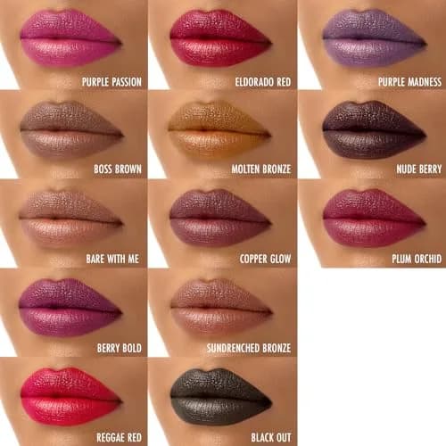 Black Radiance Perfect Tone Lipstick Lip Color Reggae Red 0.13 Fl Oz | High Pigment Long-Lasting Full Coverage thumbnail 3