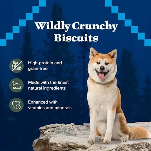 Blue Buffalo Wilderness Trail Treats Duck Crunchy Dog Biscuits 10 oz (283 g) | High Protein Grain-Free Dog Snacks thumbnail 6