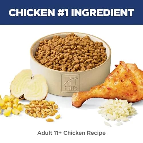 Hill's Science Diet Senior 11+ Dry Cat Food Chicken Recipe 3.18 kg (7 lb) | Supports Senior Cat Health & Vitality thumbnail 2
