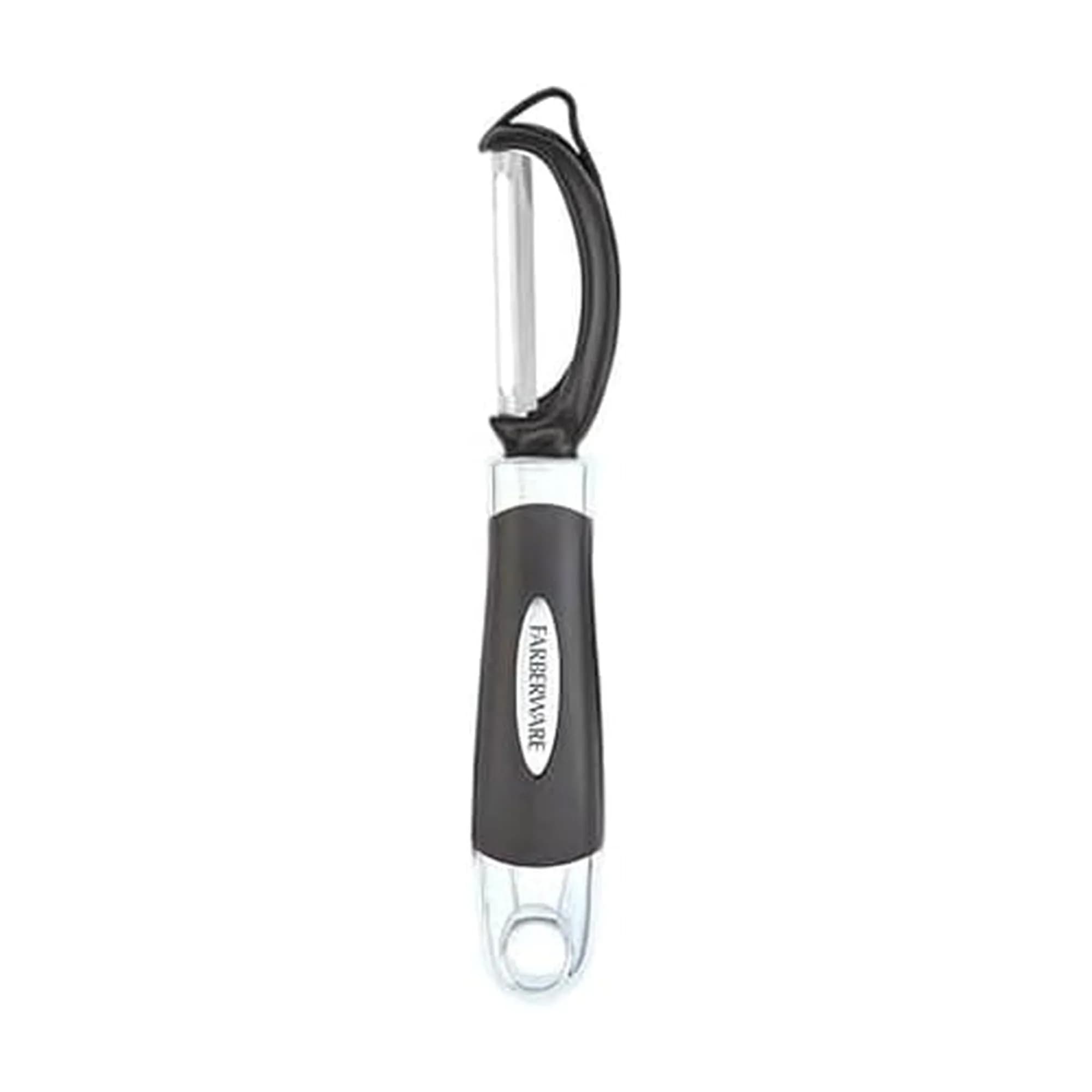 Farberware Pro2 Euro Vegetable Peeler with Swivel Blade & Bud Remover, 20cm (7.87in) | Razor-Sharp Stainless Steel