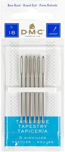 DMC Tapestry Hand Needles Size 18 (60mm / 2.36in) - 6 Pack thumbnail 1