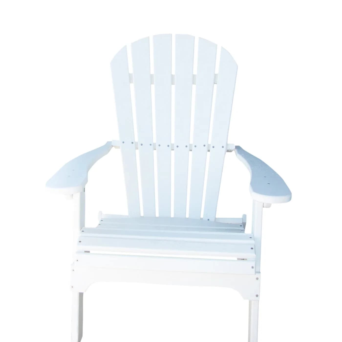 Phat Tommy White Adirondack Chair - Foldable HDPE Outdoor Furniture for Patio & Porch - main product image