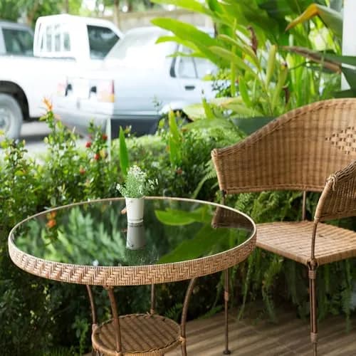 Dulles Glass 25" Round Glass Table Top 1/4" Thick Clear Tempered Flat Polished Edge for Coffee & Dining Tables thumbnail 6