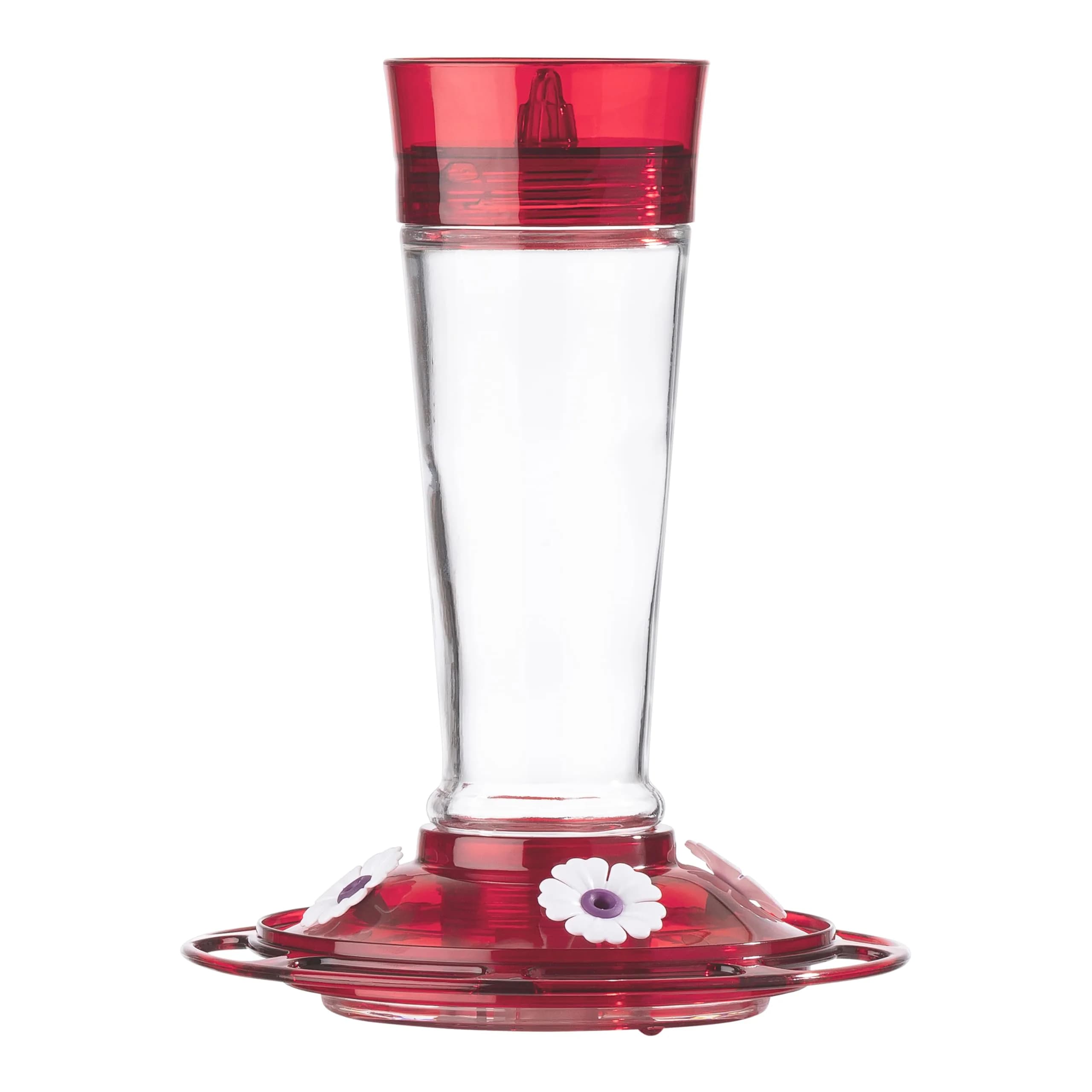 More Birds Ruby Hummingbird Feeder 295ml (10 Ounce) | Attracts More Birds with 4 Feeding Stations - main product image