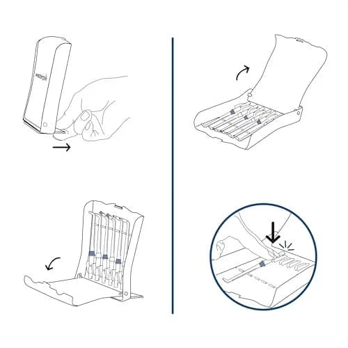 Waterpik 6 Replacement Tips with Case for Hygienic Storage & Travel TS-100E | Genuine Waterpik Tips for Oral Care thumbnail 4
