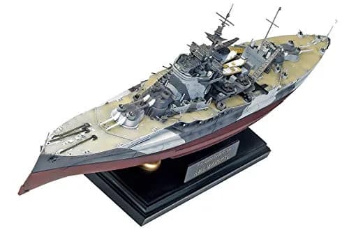 Academy Queen Elizabeth Class H.M.S. Warspite Boat Model Building Kit | 1/350 Scale, WWII Version, Waterline Display thumbnail 1