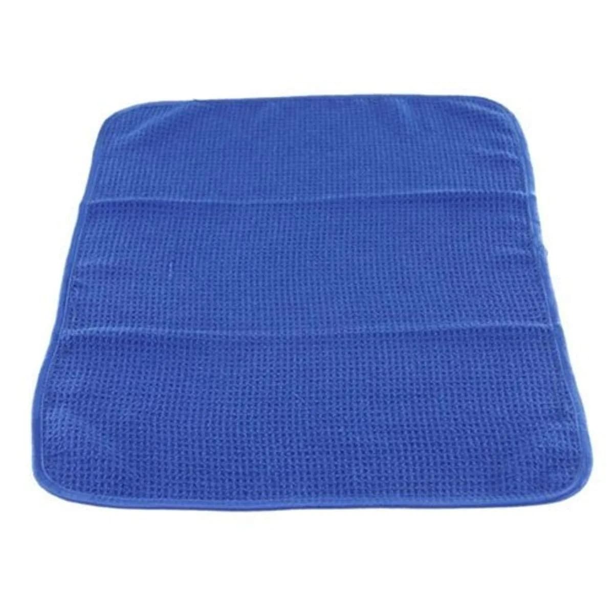 Chemical Guys Waffle Weave Glass & Window Microfiber Towel Red 24 x 16 Inches | Streak-Free Clarity for Cars & Home — Light Blue