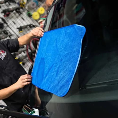 Chemical Guys Waffle Weave Glass & Window Microfiber Towel Blue 24 x 16 Inch | Scratch-Free, Lint-Free Cleaning thumbnail 4