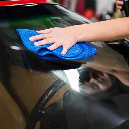 Chemical Guys Waffle Weave Glass & Window Microfiber Towel Blue 24 x 16 Inch | Scratch-Free, Lint-Free Cleaning thumbnail 5