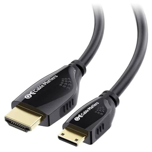Cable Matters High-Speed 4K Mini HDMI to HDMI Cable, 3.05m (10ft) | Supports HDMI 2.0, HDR, ARC thumbnail 1