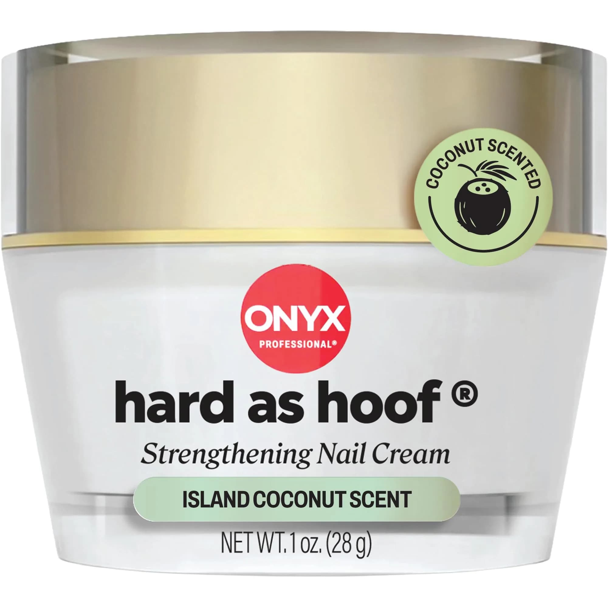 Onyx Professional Hard as Hoof Nail Strengthening Cream 1 oz (29.57 ml) | Stops Splits, Chips, Cracks & Promotes Nail Growth - main product image