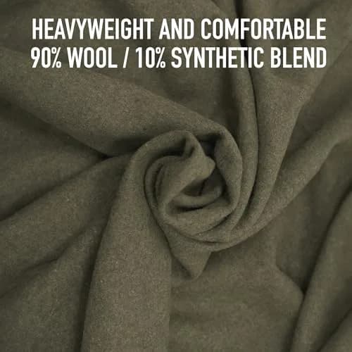 Rothco European Surplus Style Wool Blanket 157cm x 203cm (62" x 80") | Heavyweight Warmth for All Seasons thumbnail 2
