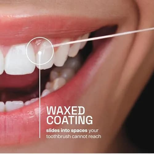 REACH Waxed Dental Floss, Unflavored, 165 ft (49.5 m) | Shred Resistant Plaque Remover thumbnail 2