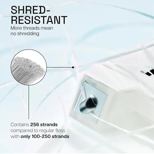 REACH Waxed Dental Floss, Unflavored, 165 ft (49.5 m) | Shred Resistant Plaque Remover thumbnail 3