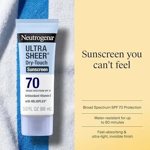 Neutrogena Ultra Sheer Dry-Touch Sunscreen Lotion SPF 70 88ml (3 fl. oz) | Dermatologist Recommended Broad Spectrum Protection thumbnail 2