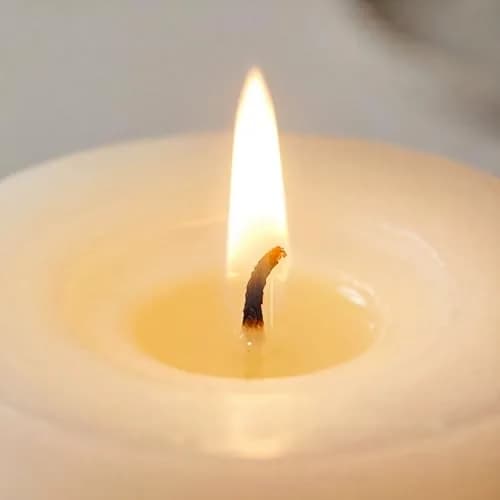 Aroma Naturals Orange, Clove & Cinnamon Pillar Candle 6.35cm x 10.16cm | Natural Essential Oil Scented thumbnail 6