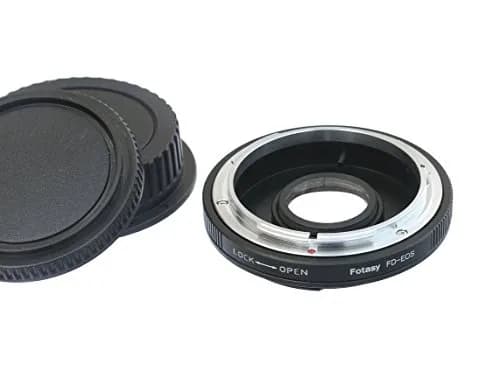 Fotasy FD Lens to Canon EF/EF-S Mount Adapter with Glass Element | Manual Focus Infinity Focus thumbnail 1