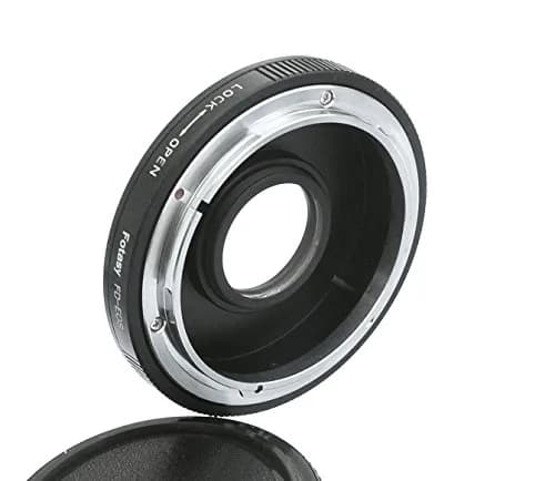 Fotasy FD Lens to Canon EF/EF-S Mount Adapter with Glass Element | Manual Focus Infinity Focus thumbnail 2
