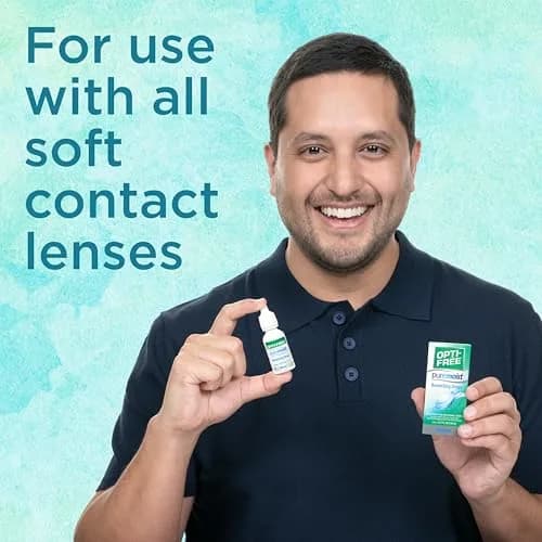 Opti-Free Puremoist Contact Lens Rewetting Drops 12 mL (0.4 Fl Oz) | for All Soft Lenses thumbnail 3